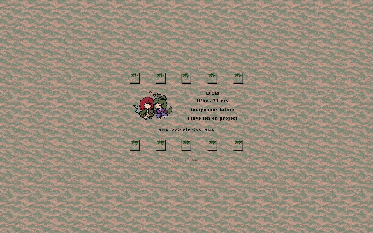 Carrd profile picture for @inch